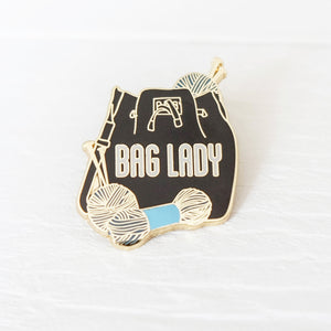 Pin on bag lady.